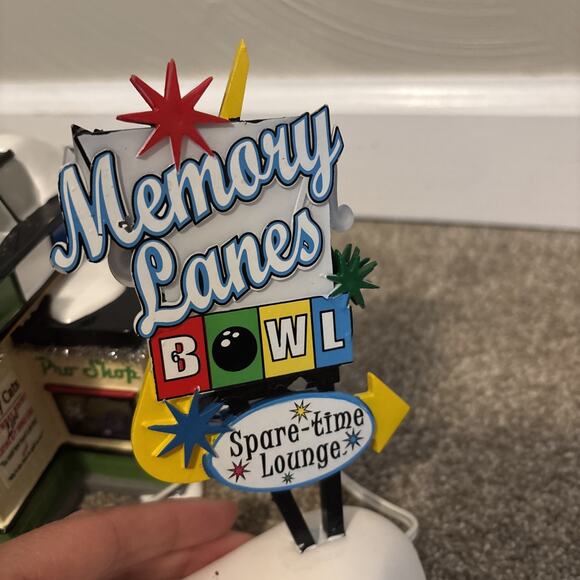 Dept. 56 Snow Village Memory Lanes Bowl - Picture 5 of 16
